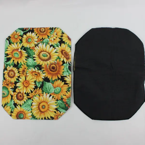 4 Pc Sunflower Print Dining Table  Set- Table runner, Centerpiece Mat, Placemats