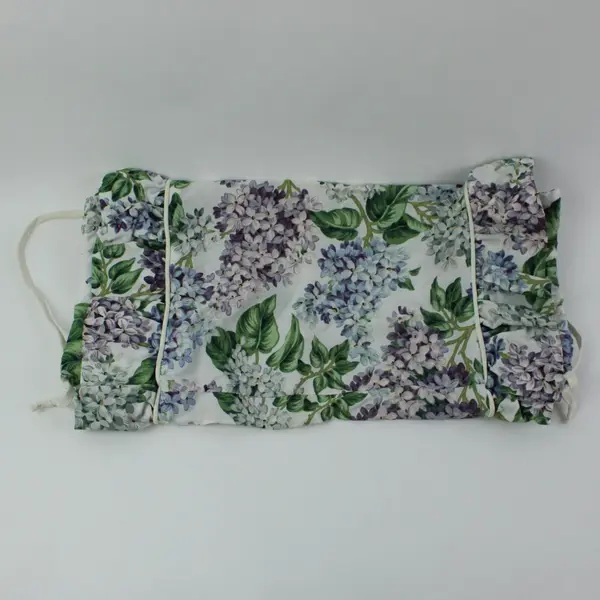 Floral Round Bolster Pillow Cover 18 x 9.5 in Botanical Decorative Cushion Case