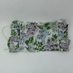 Floral Round Bolster Pillow Cover 18 x 9.5 in Botanical Decorative Cushion Case