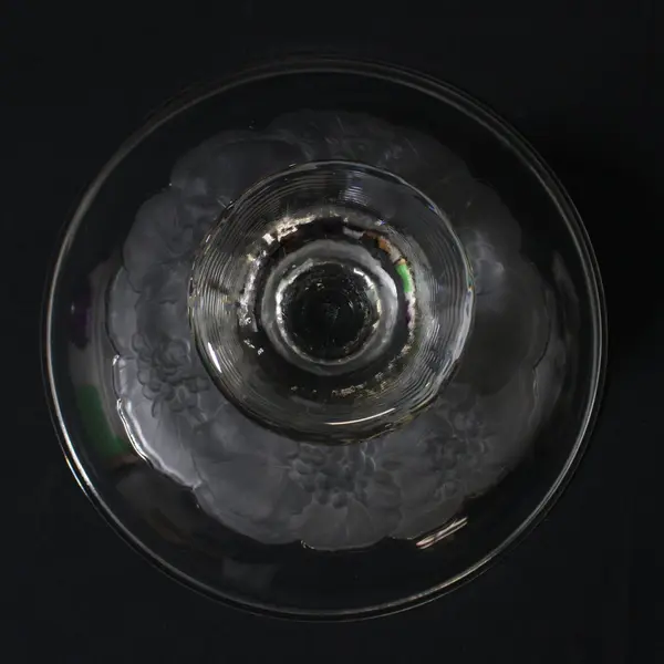 Mikasa Splendor Crystal Compote Frosted Flowers 4 Inch