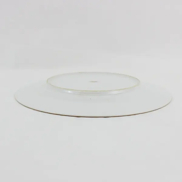 Chatillon 10th Anniversary Floral Decorative Collector Plate Pink Gold Trim