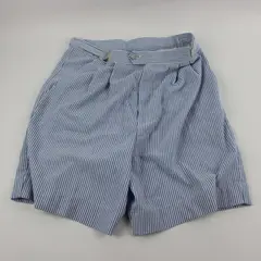 Norm Thompson Women's Blue White Striped Shorts Size 8