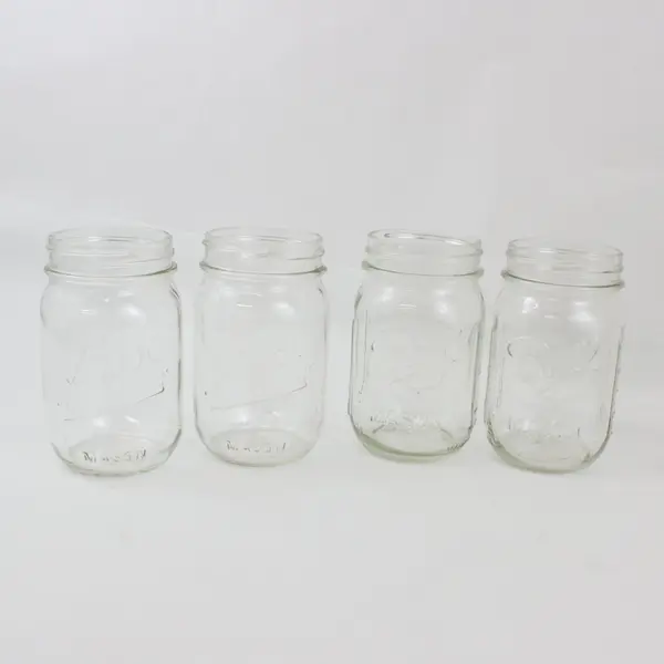 Lot of 9 Kerr & Ball Half-Pint Canning Jars Wide & Narrow Mouth