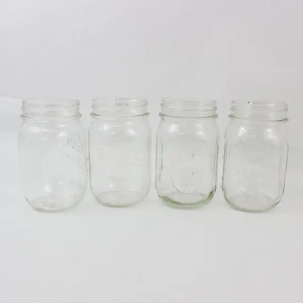 Lot of 9 Kerr & Ball Half-Pint Canning Jars Wide & Narrow Mouth