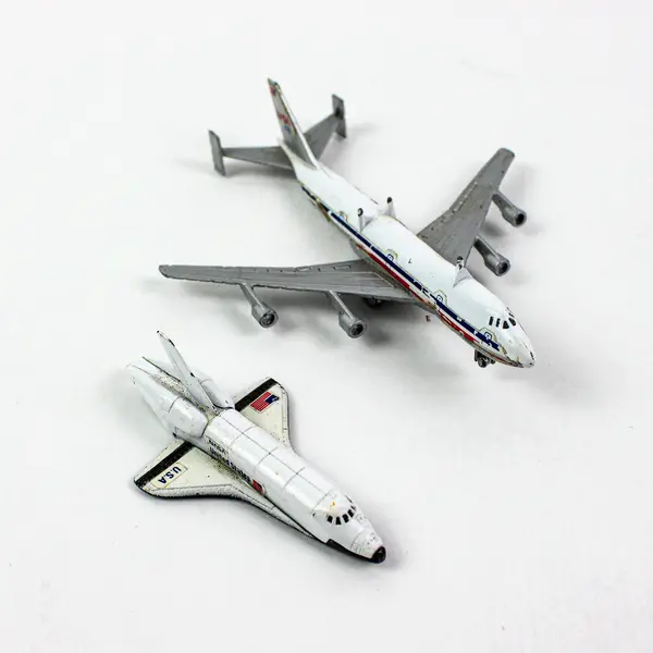 Vintage Lintoy NASA Boeing 747 Shuttle Carrier & Orbiter 2-Pc Set