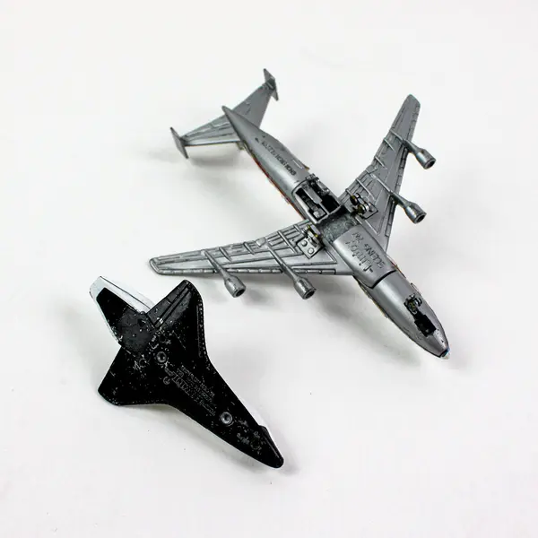 Vintage Lintoy NASA Boeing 747 Shuttle Carrier & Orbiter 2-Pc Set
