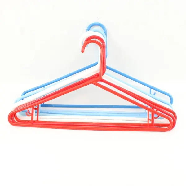 Lot of 10 Red, White & Blue Clothes Hangers