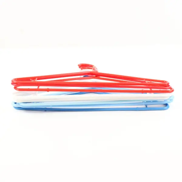 Lot of 10 Red, White & Blue Clothes Hangers