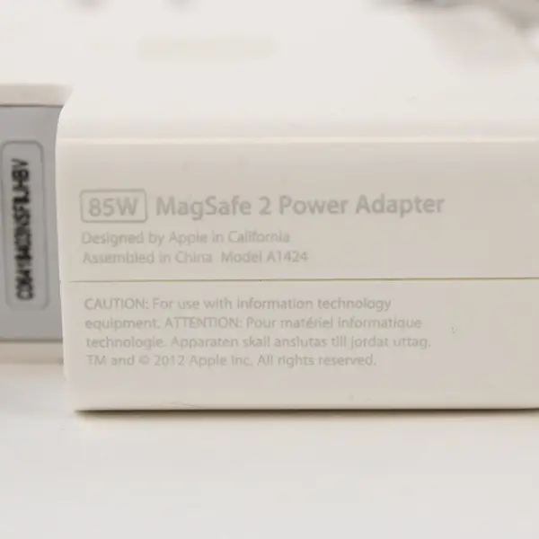 Apple 85W MagSafe 2 Power Adapter A1424 MacBook Pro Untested