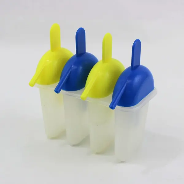 4-Pack Sipper Ice Pop Maker Popsicle Molds Multicolor Reusable