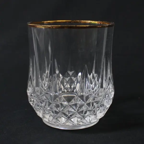 Cristal d'Arques Longchamp Gold Double Old Fashioned Glass Replacement
