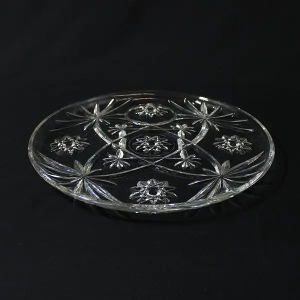 Anchor Hocking EAPC Early American Prescut Clear Replacement Snack Plate