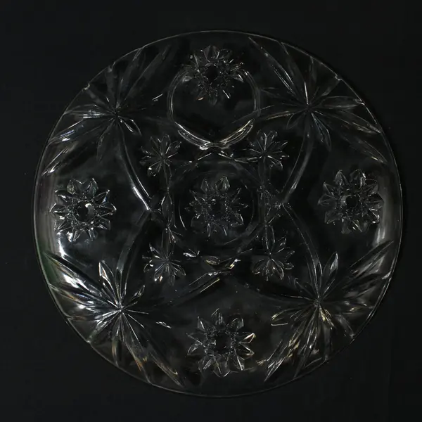 Anchor Hocking EAPC Early American Prescut Clear Replacement Snack Plate