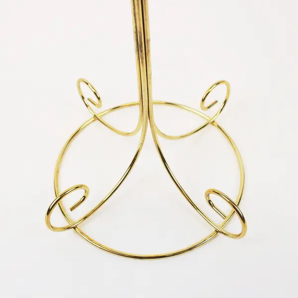 Gold Tone Tiered Ornament Stand Tree Christmas Display Holder