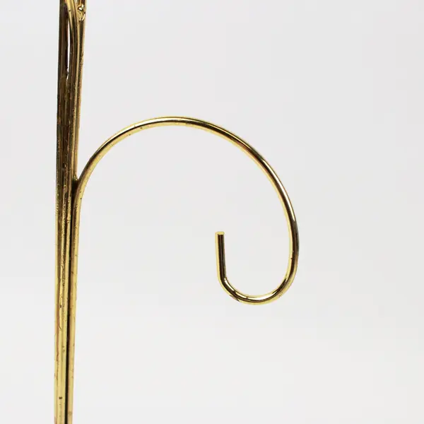 Gold Tone Tiered Ornament Stand Tree Christmas Display Holder