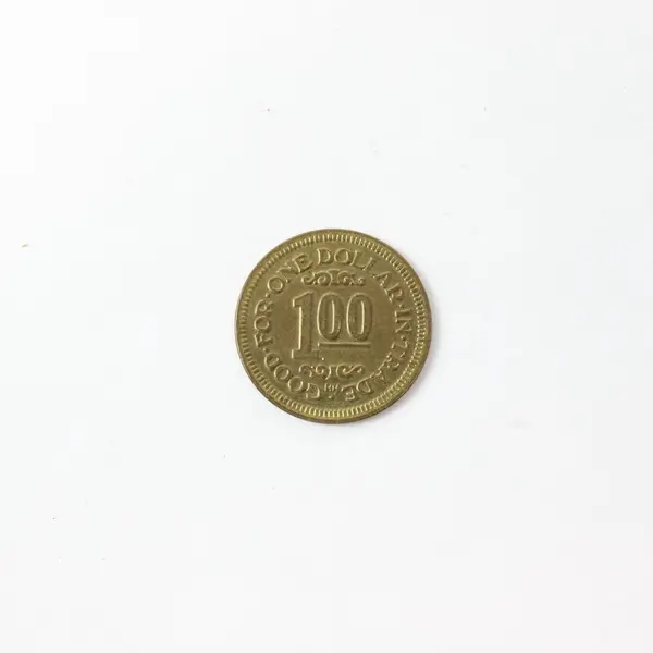 1989 Oriental Gardens 20th Anniversary 100 Trade Token Anchorage, Alaska