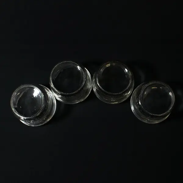 Lot of 4 Kerr Short Wide Mouth Half Pint Canning Jars
