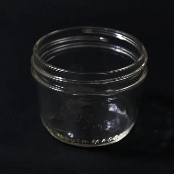Lot of 4 Kerr Short Wide Mouth Half Pint Canning Jars