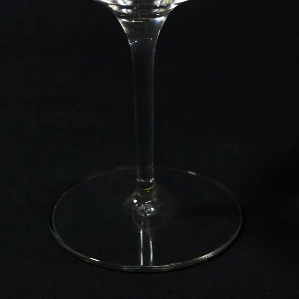 Pair Clear Stemmed Red Wine Glasses 8 Inch Commemorative Event Print