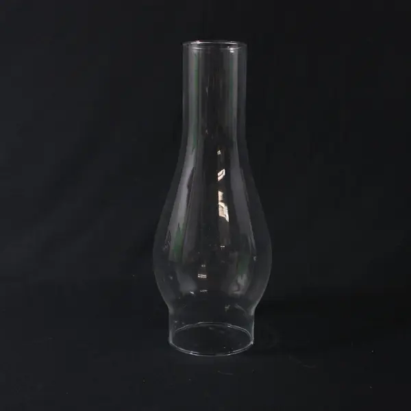 Clear Oil Lamp Glass Chimney Replacement 3" Base x 10" Height