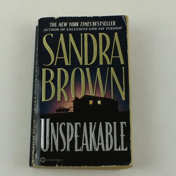 Unspeakable Sandra Brown 1999 Warner Books Paperback