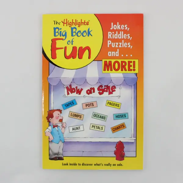 The Highlights Big Book of Fun Jokes Riddles Puzzles Activity Book 2002 PB VG