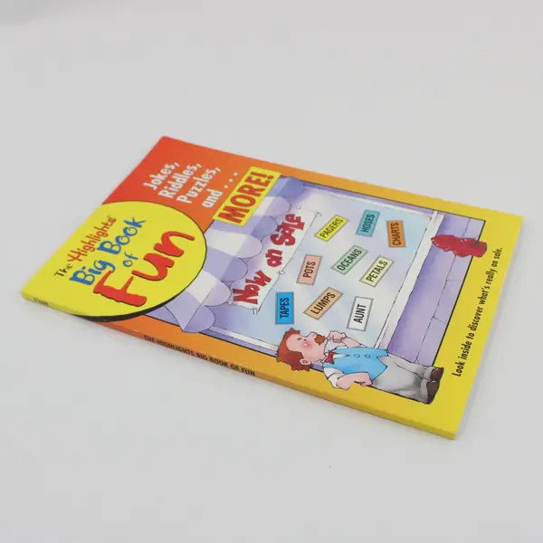 The Highlights Big Book of Fun Jokes Riddles Puzzles Activity Book 2002 PB VG