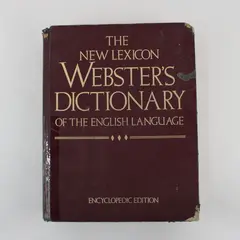 The New Lexicon Webster's Dictionary Encyclopedic 1991 Edition Hardcover 