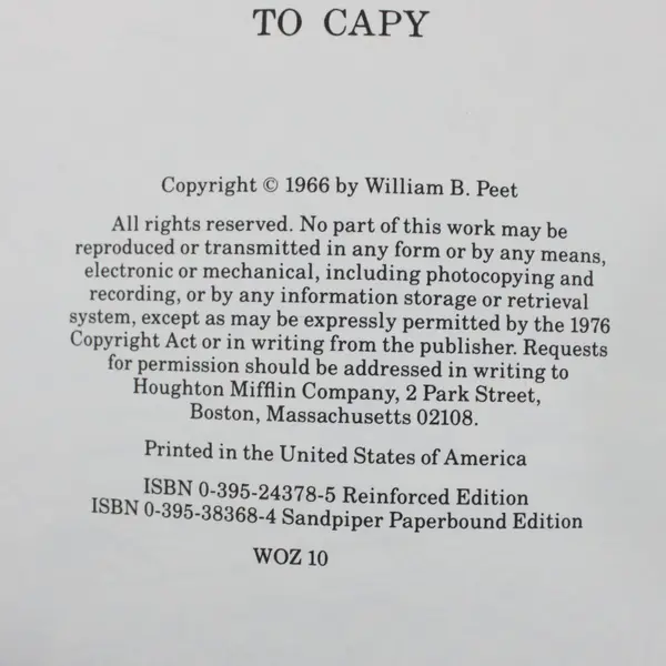Capyboppy by Bill Peet Vintage Paperback Illustrated Children's Book
