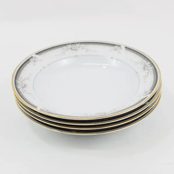 Meridian Fine China Moment Pattern Soup Bowls Set of 4 A-6