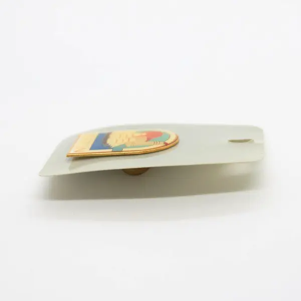 Boston Harbor Enamel Souvenir Lapel Pin Gold Tone Collectible