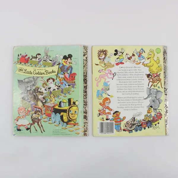 Lot of 2 Vintage Little Golden Books Three Little Kittens Stories of Jesus HC