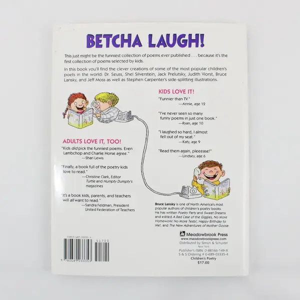 Kids Pick the Funniest Poems HC Book 1991, Bruce Lansky 