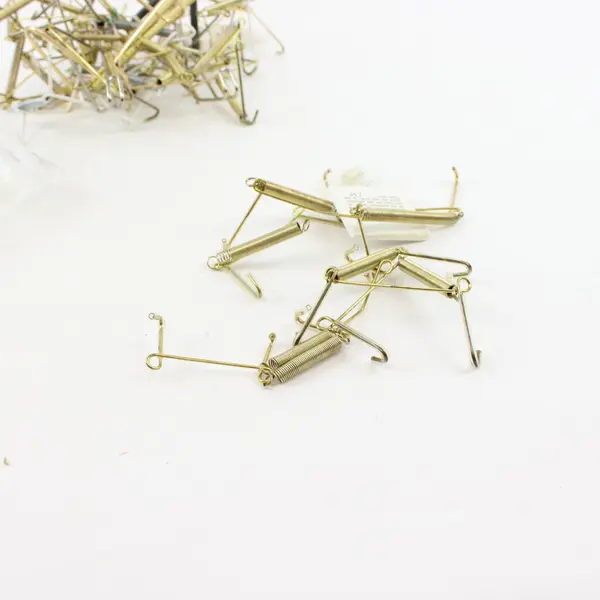 Lot of Assorted Gold-Tone White Plate Hangers & Display Accessories