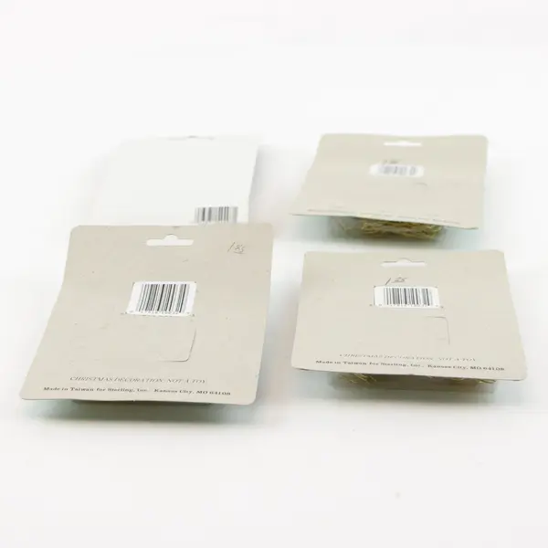 Lot of 4 Sterling & Christmas Elegance Ornament Hanger Packages New
