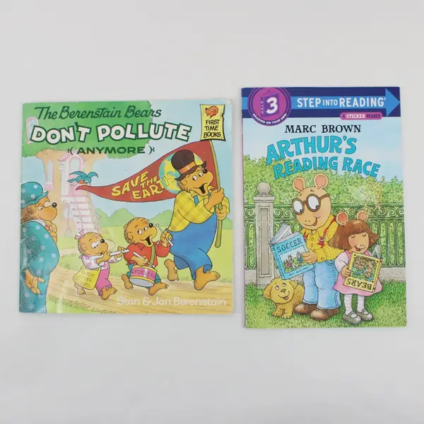 Lot of 2 Early Reader Picture Books Berenstain Bears (1991) & Arthur (1996) PB