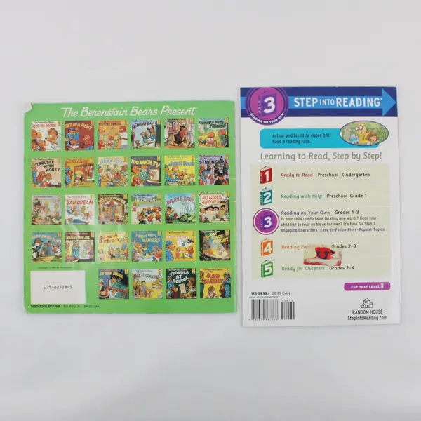 Lot of 2 Early Reader Picture Books Berenstain Bears (1991) & Arthur (1996) PB