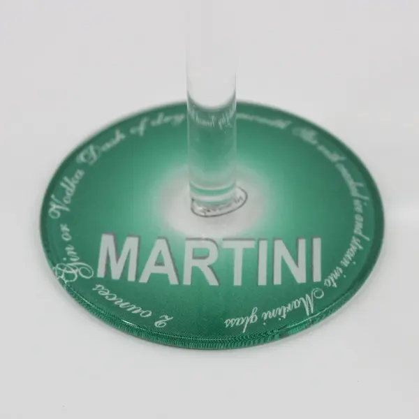 Olive Martini Glass Green Base Recipe Detail Barware 7 Inch