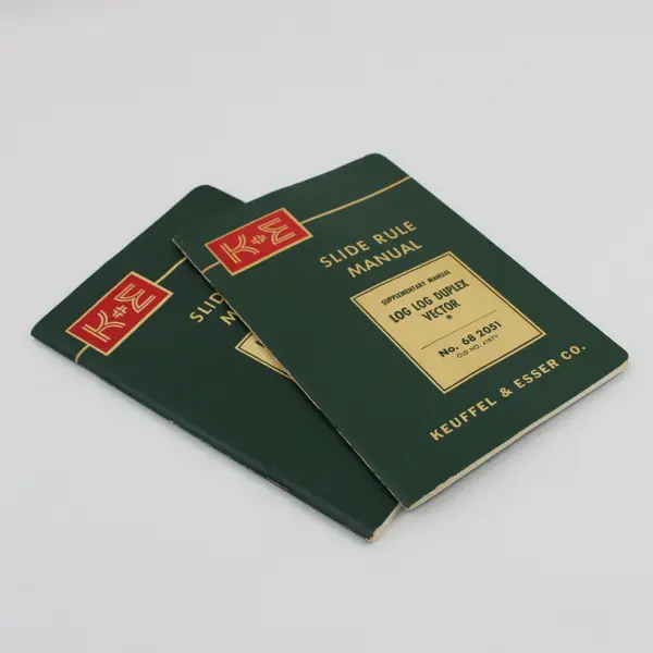 Log Log Duplex Keuffel & Esser Co Slide Rule Manual & Supplement 1955 & 1956 
