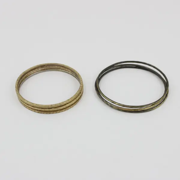 Lot of Approx. 10 Mixed Metal Bangle Bracelets Assorted Styles