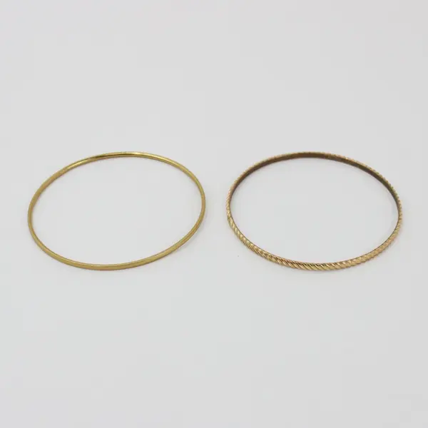 Lot of Approx. 10 Mixed Metal Bangle Bracelets Assorted Styles