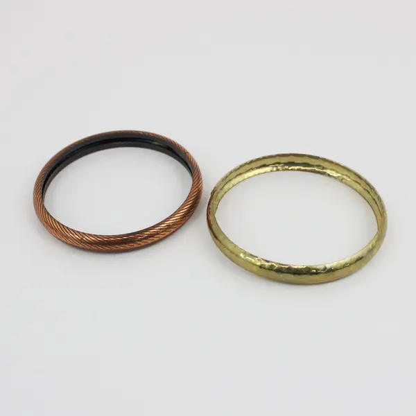 Lot of Approx. 10 Mixed Metal Bangle Bracelets Assorted Styles