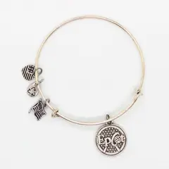Disney EPCOT Charm Bangle Bracelet Silver Tone Expandable