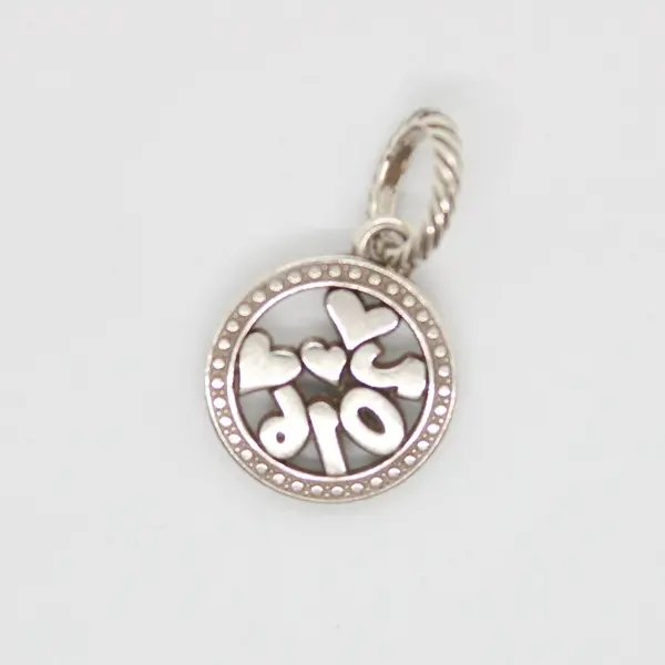 Brighton 2016 Heart Crystal Silver Tone Charm