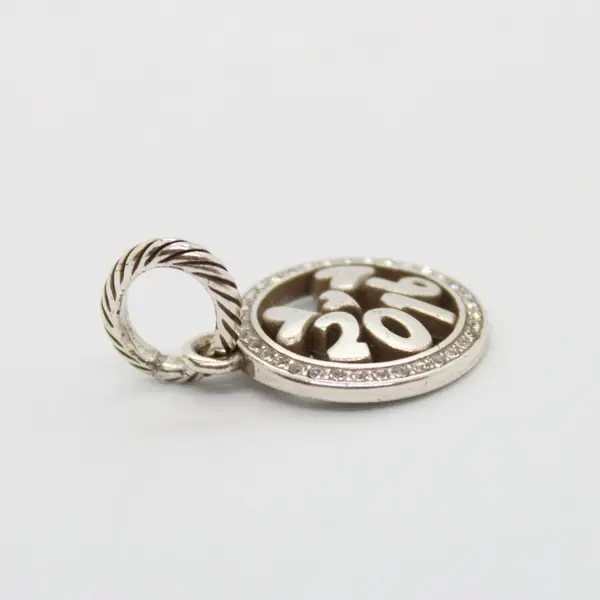 Brighton 2016 Heart Crystal Silver Tone Charm
