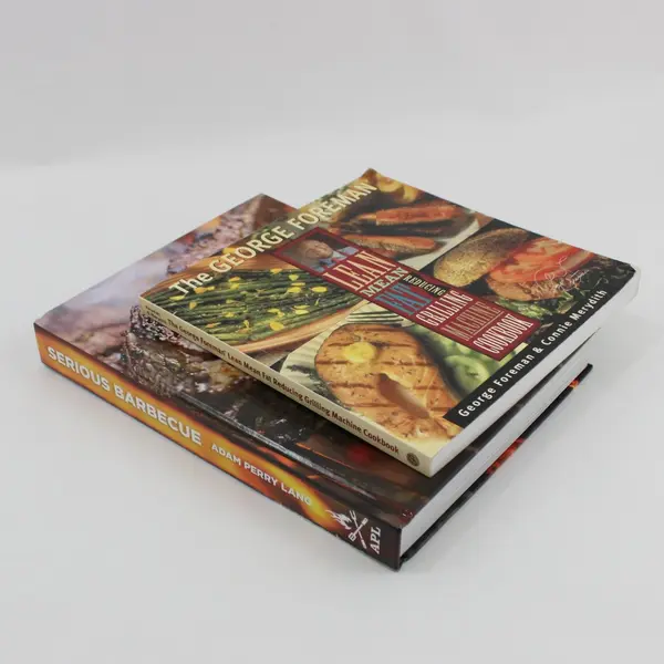Lot George Foreman BBQ/Serious Barbecue PB/HC Connie Merydith Adam Perry Lang