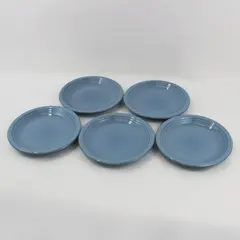 Gibson Designs Main St Periwinkle 8" Salad Plates Set of 5