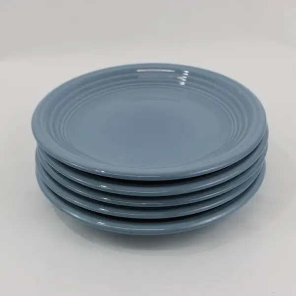 Gibson Designs Main St Periwinkle 8" Salad Plates Set of 5