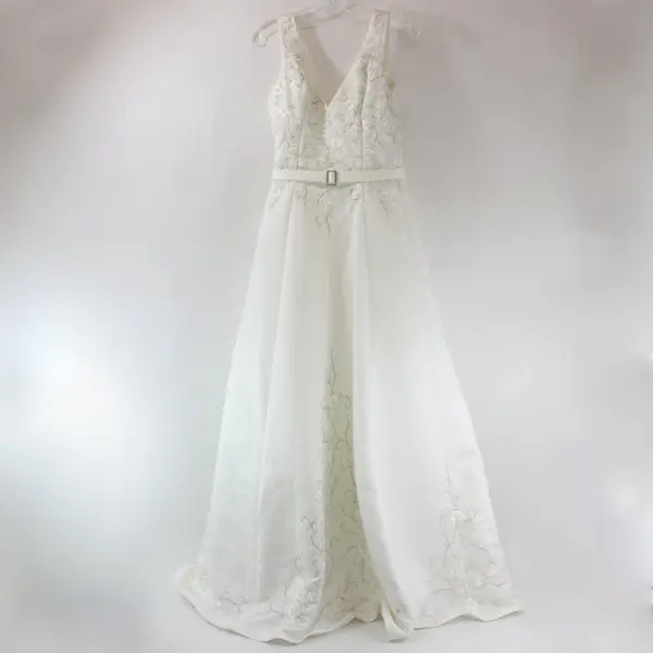 Lenovia White A-Line Wedding Dress Style 39301 Women's Size 12