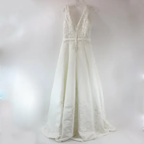 Lenovia White A-Line Wedding Dress Style 39301 Women's Size 12